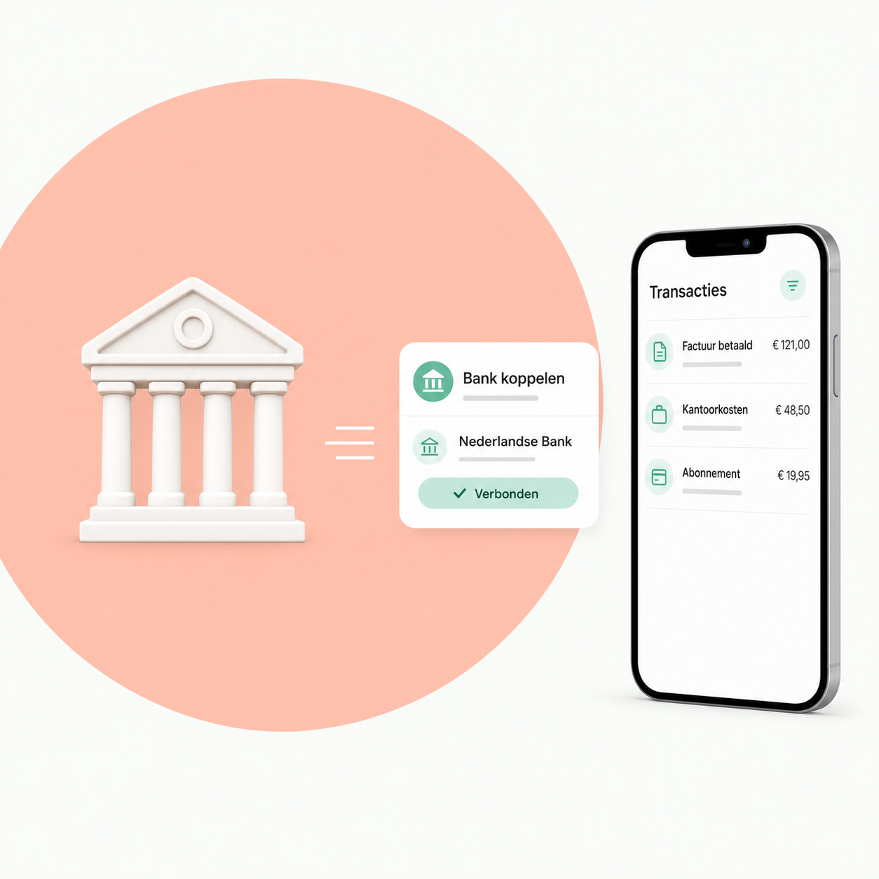 Bankkoppeling met smartphone